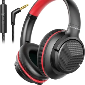 AuraSound Pro Gaming Headset - Red & Black Edition