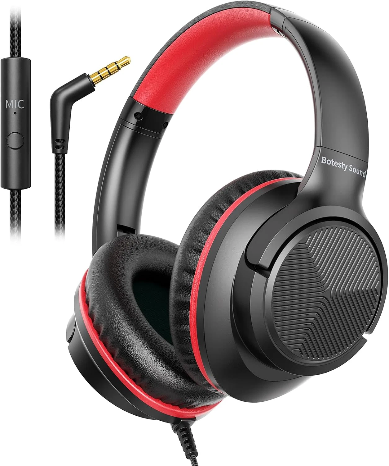 wh1 AuraSound Pro Gaming Headset - Red & Black Edition